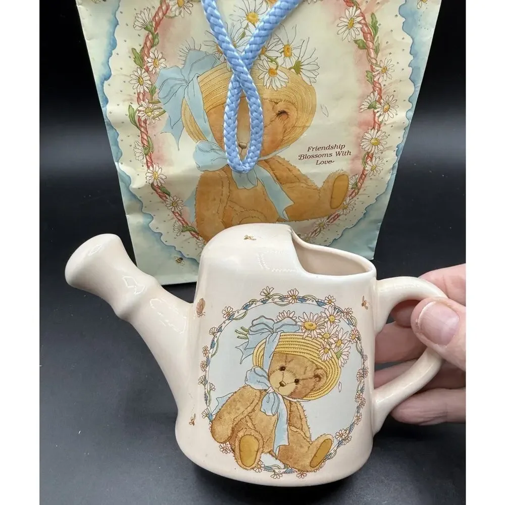 Cherished Teddies Porcelain Friendship Blossoms With Love Watering Can -7